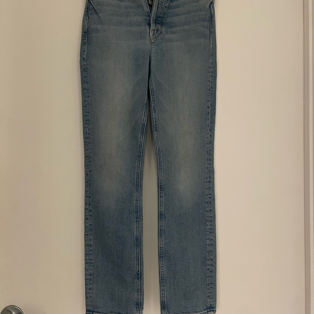 MOTHER Light Blue Straight Leg Jeans